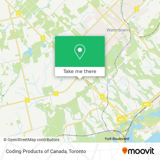 Coding Products of Canada map