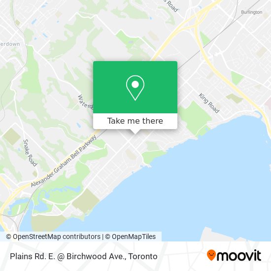 Plains Rd. E. @ Birchwood Ave. map