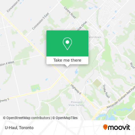 U-Haul map