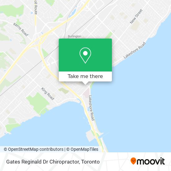 Gates Reginald Dr Chiropractor map