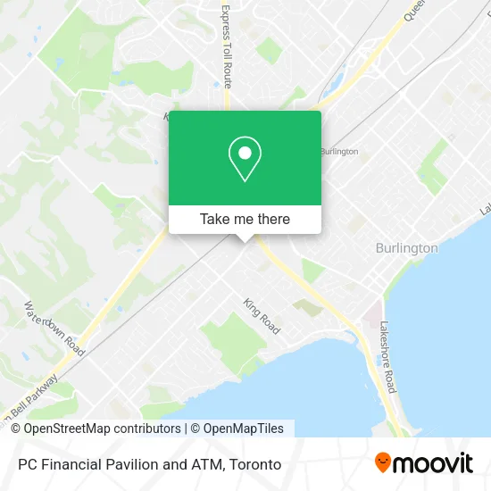 PC Financial Pavilion and ATM map