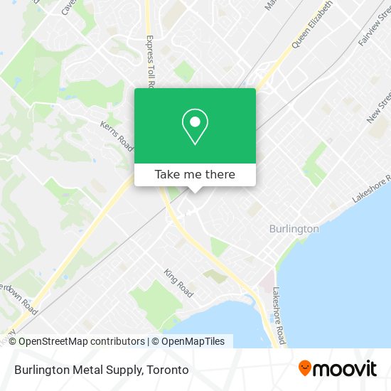 Burlington Metal Supply map