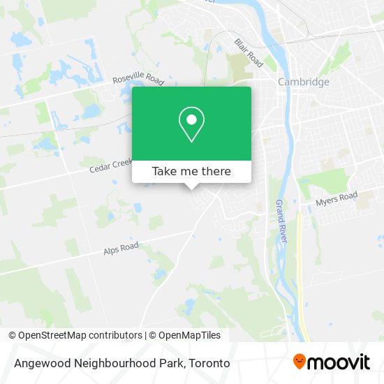 Angewood Neighbourhood Park map