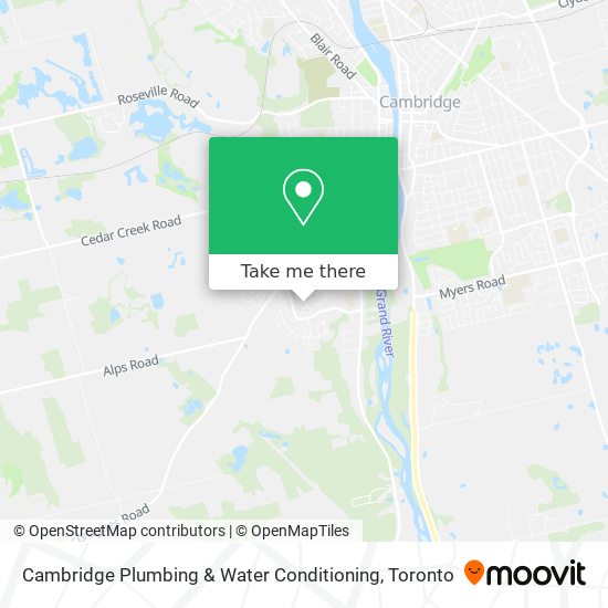 Cambridge Plumbing & Water Conditioning map