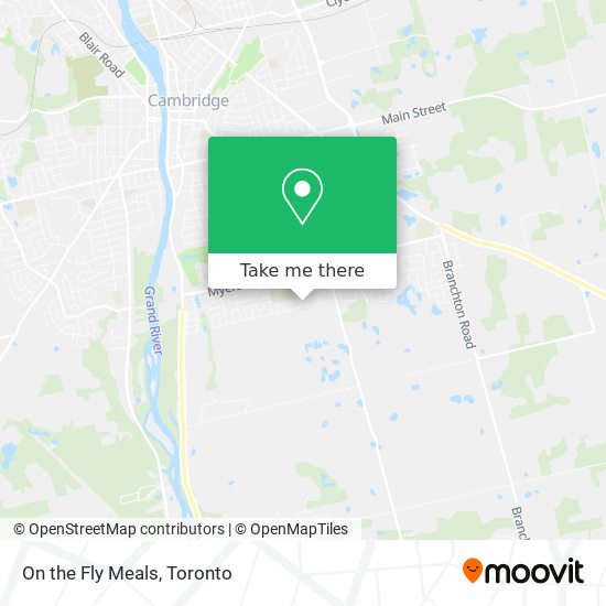 On the Fly Meals map