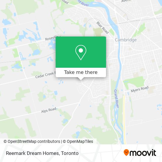 Reemark Dream Homes map