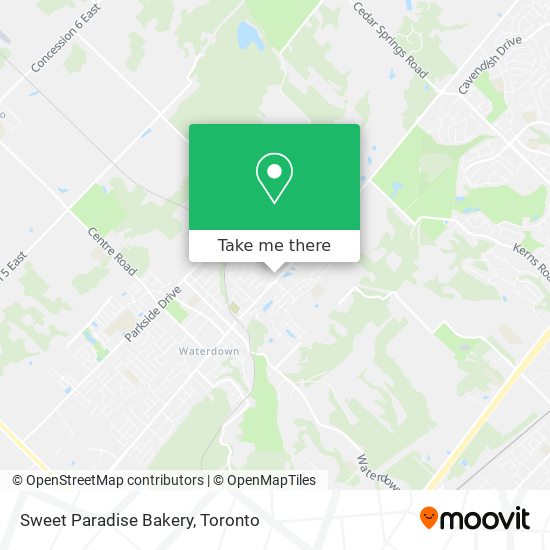Sweet Paradise Bakery map
