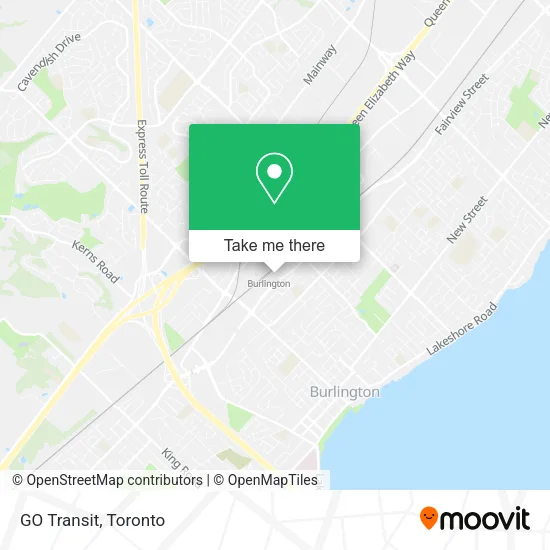 GO Transit map