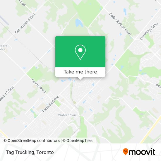 Tag Trucking map