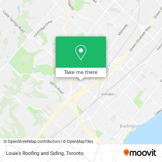 Louie's Roofing and Siding map