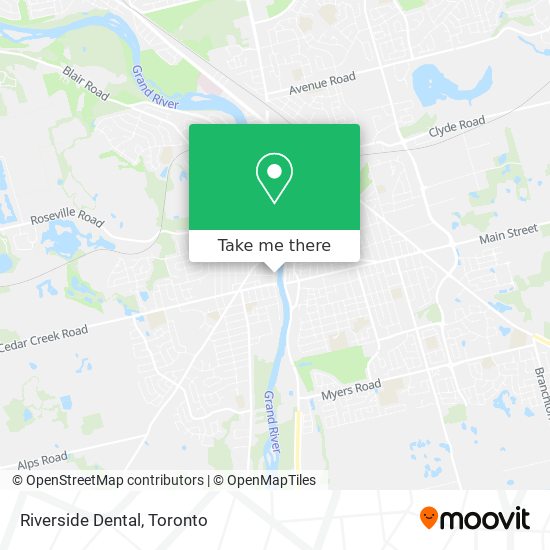 Riverside Dental map