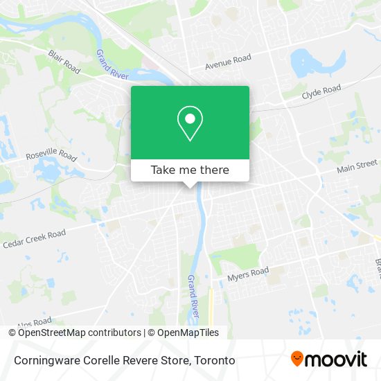 Corningware Corelle Revere Store map
