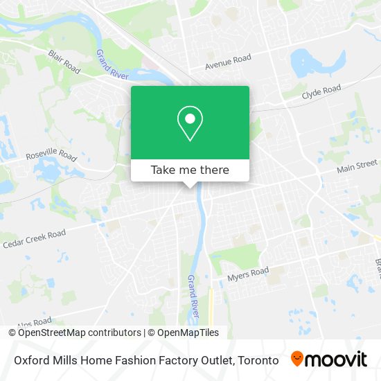 Oxford Mills Home Fashion Factory Outlet map