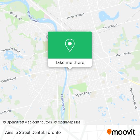 Ainslie Street Dental map
