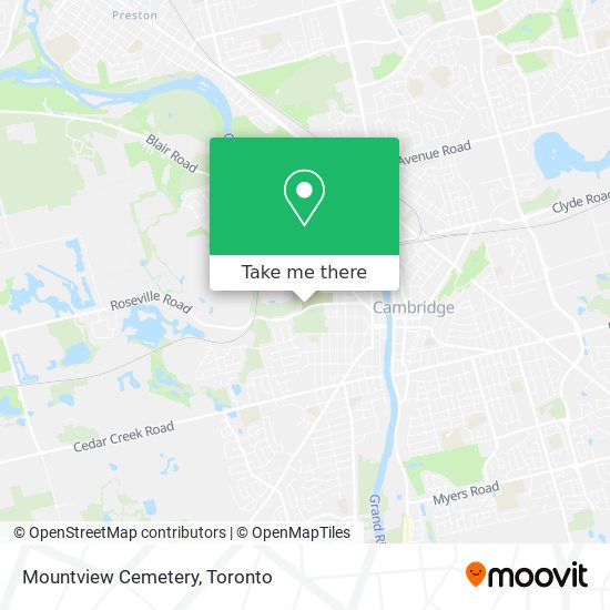 Mountview Cemetery map