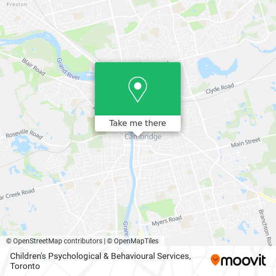 Children's Psychological & Behavioural Services map