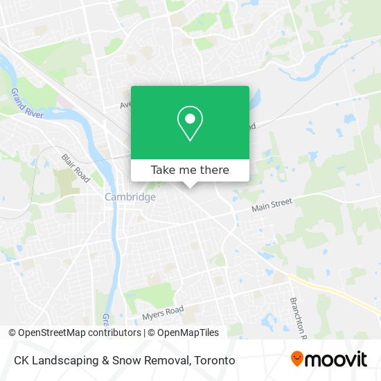 CK Landscaping & Snow Removal map