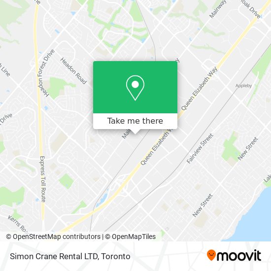 Simon Crane Rental LTD map