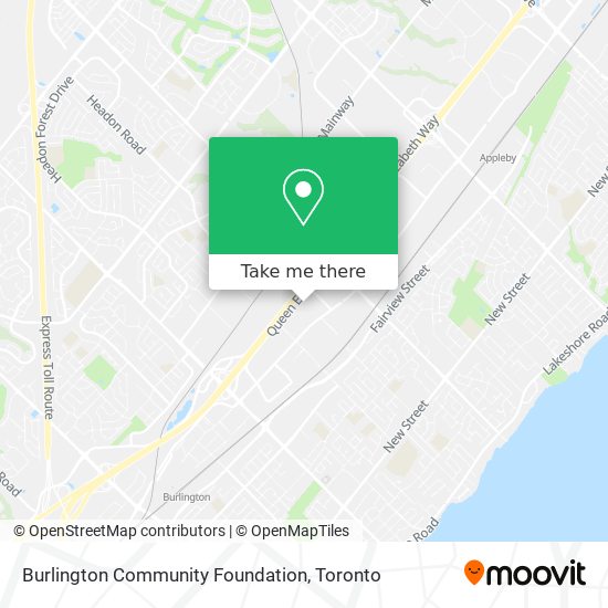 Burlington Community Foundation map