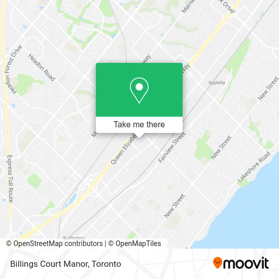 Billings Court Manor map