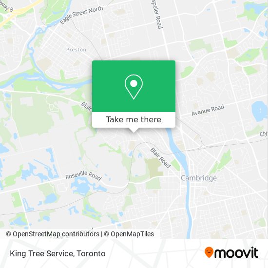 King Tree Service map