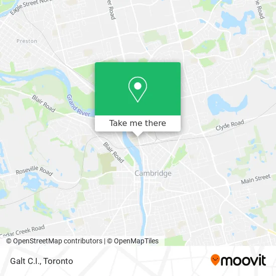 Galt C.I. map