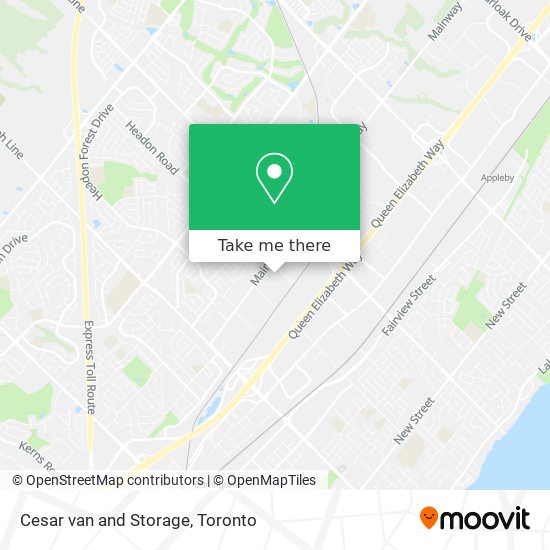 Cesar van and Storage map