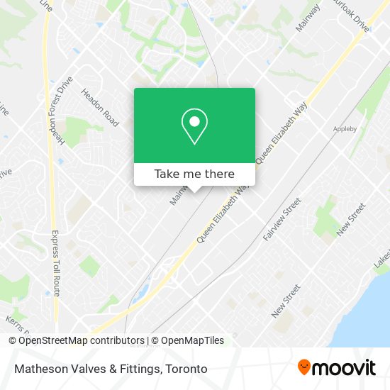 Matheson Valves & Fittings map