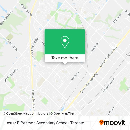 Lester B Pearson Secondary School map