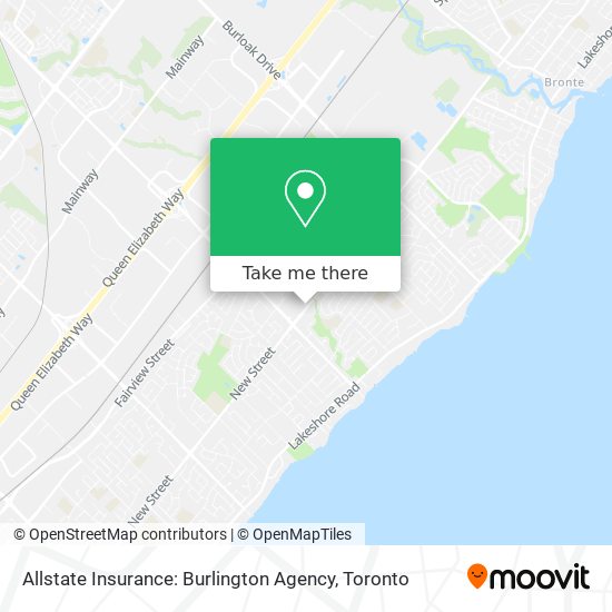 Allstate Insurance: Burlington Agency map