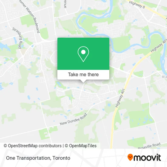 One Transportation map