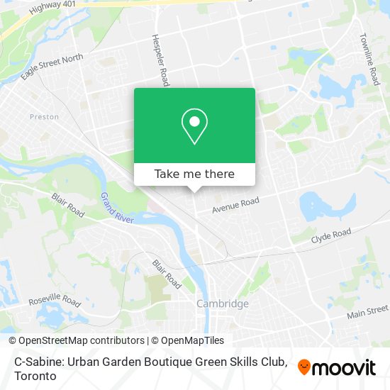 C-Sabine: Urban Garden Boutique Green Skills Club map