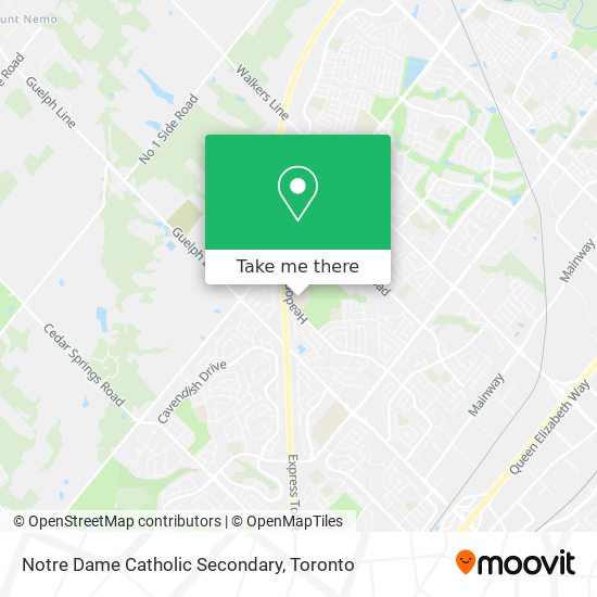 Notre Dame Catholic Secondary plan