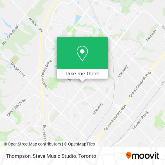 Thompson, Steve Music Studio map