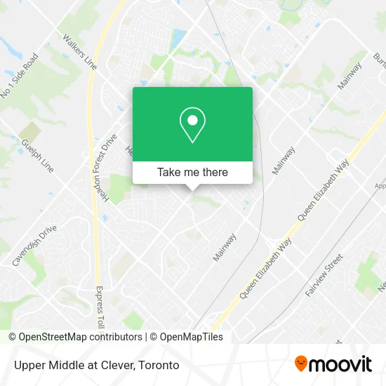 Upper Middle at Clever map