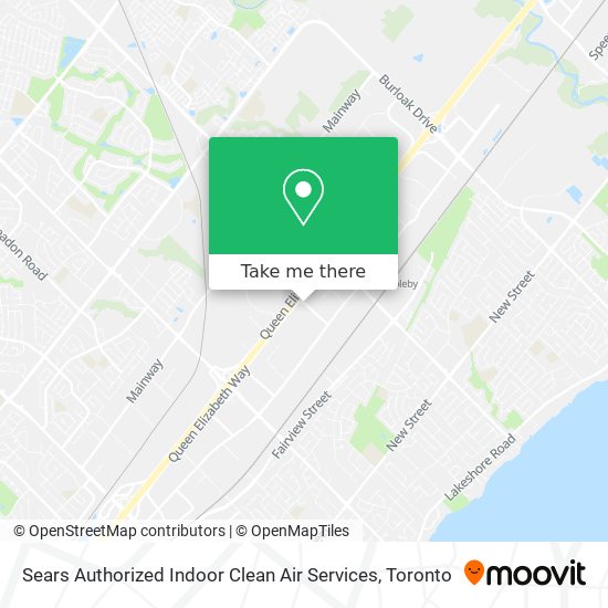 Sears Authorized Indoor Clean Air Services map