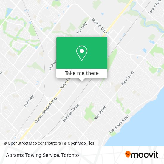 Abrams Towing Service map