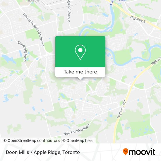 Doon Mills / Apple Ridge map