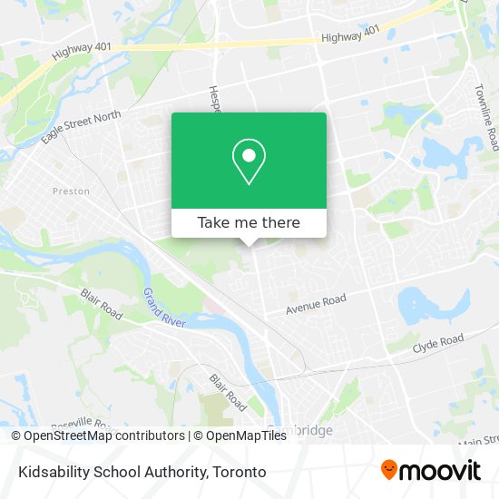 Kidsability School Authority map