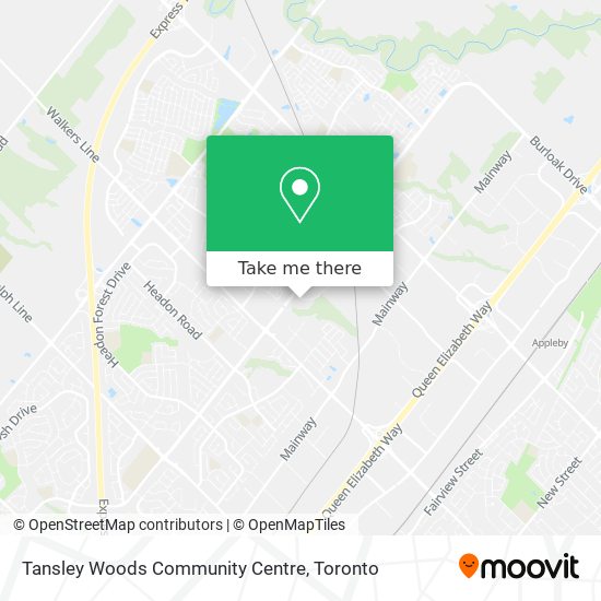Tansley Woods Community Centre map