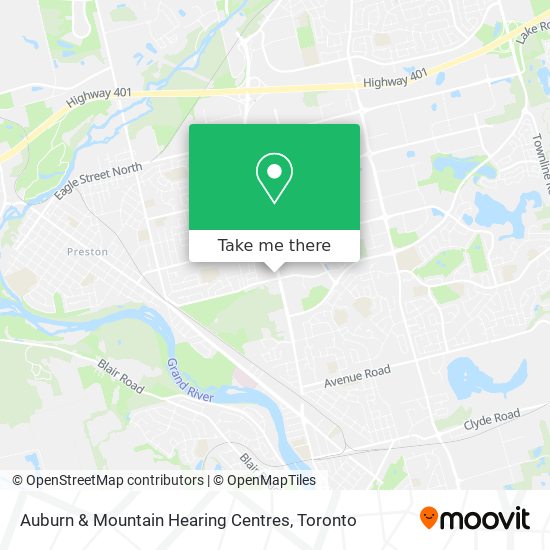 Auburn & Mountain Hearing Centres map