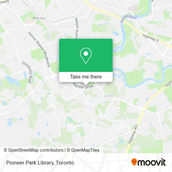 Pioneer Park Library map