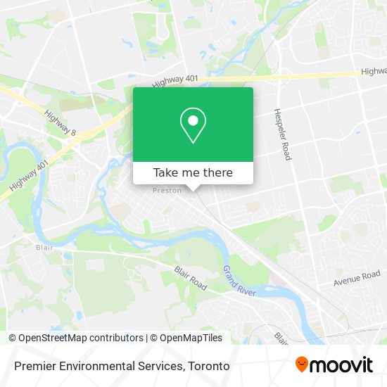 Premier Environmental Services map