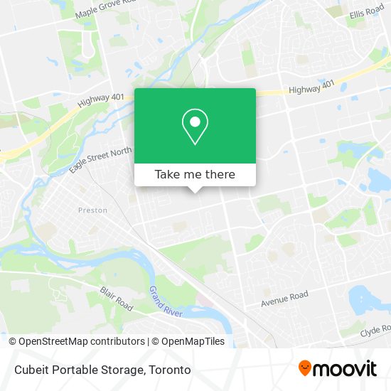 Cubeit Portable Storage map