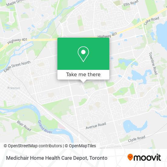 Medichair Home Health Care Depot map