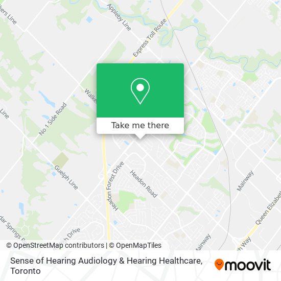 Sense of Hearing Audiology & Hearing Healthcare map