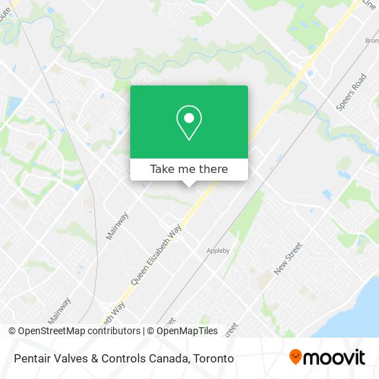Pentair Valves & Controls Canada map