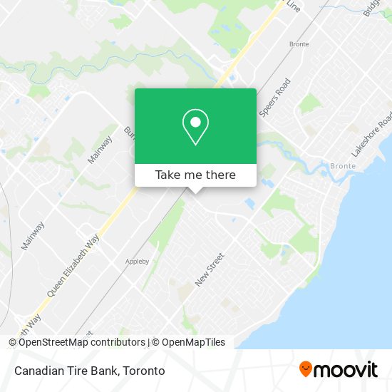 Canadian Tire Bank map