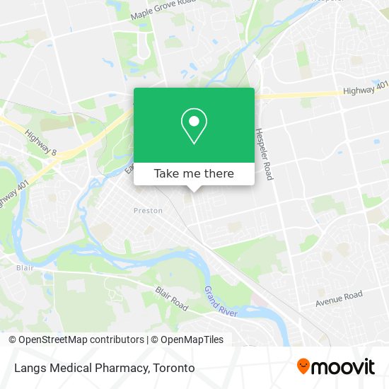 Langs Medical Pharmacy map