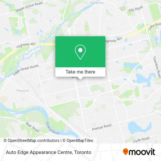 Auto Edge Appearance Centre map